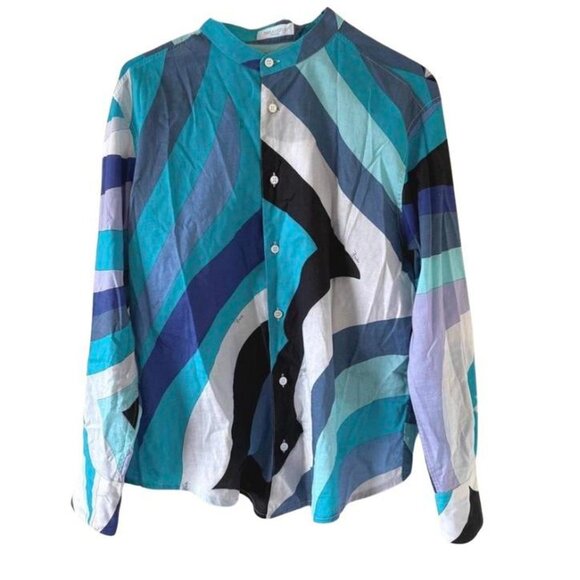 Emilio Pucci Tops - Emilio Pucci Women’s Long Sleeve Button-Up Shirt